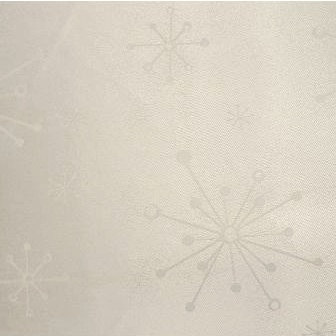 Vánoční ubrus TC1352-B béžové ledové květy