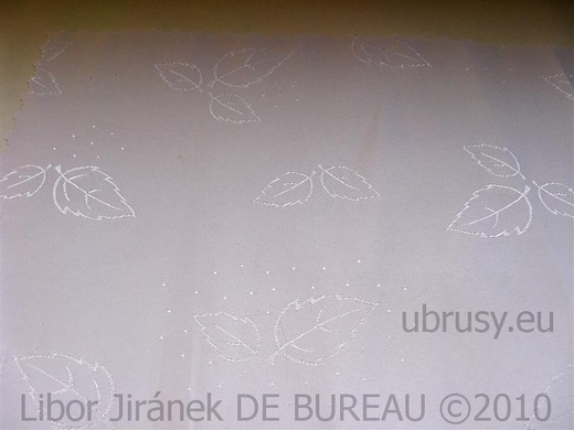 Ubrus lísteček bílý TCZ-6